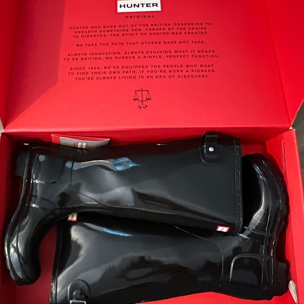 Black Hunter Tall Rain Boots
